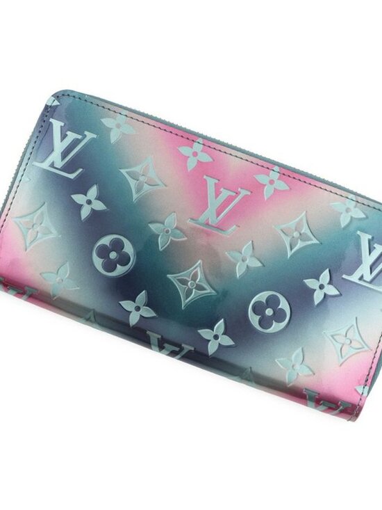 Louis Vuitton Handbags - Louis Vuitton Wallet Monogram Vernis Zippy Blue Pink
